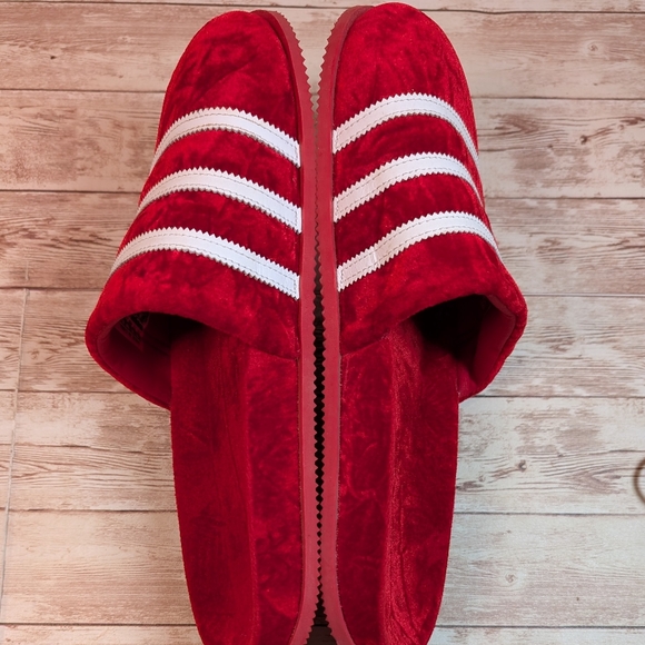 ADIDAS Adimule Slide Red Velvet Men's Size 11 Slippers Indoor / Outdoor Shoes - Picture 10 of 15